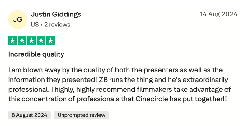 Customer testimonial